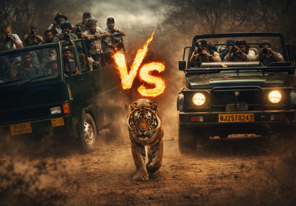 Gypsy vs Canter Safari Jungle Safari Vehicle types, Ranthambore Gypsy booking, Safari Canter vs Jeep, Best vehicle for wildlife photography, Exploraveliawild safari guide.