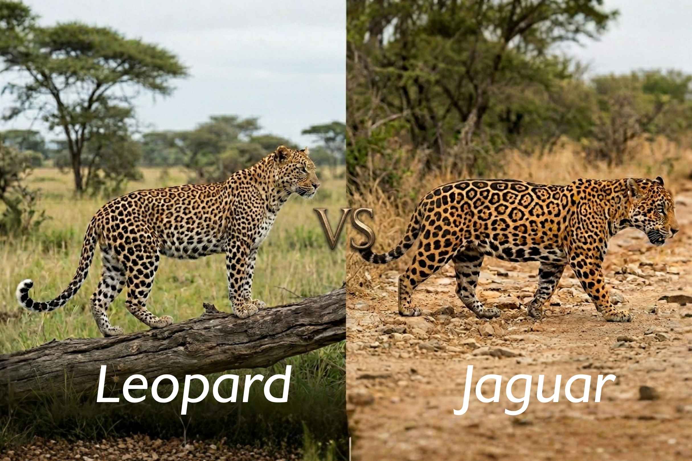 Leopard vs Jaguar Comparison: How to Identify These Big Cats Easily