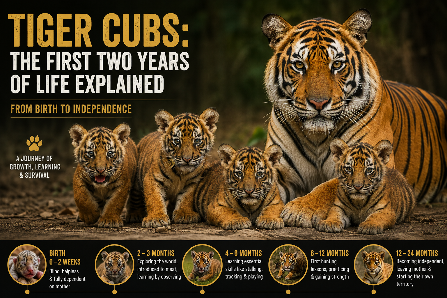 Tiger Cubs: The First Two Years of Life Explained