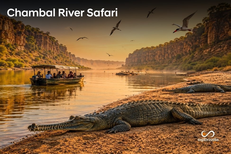 Gharial Chambal River Safari Near Ranthambore